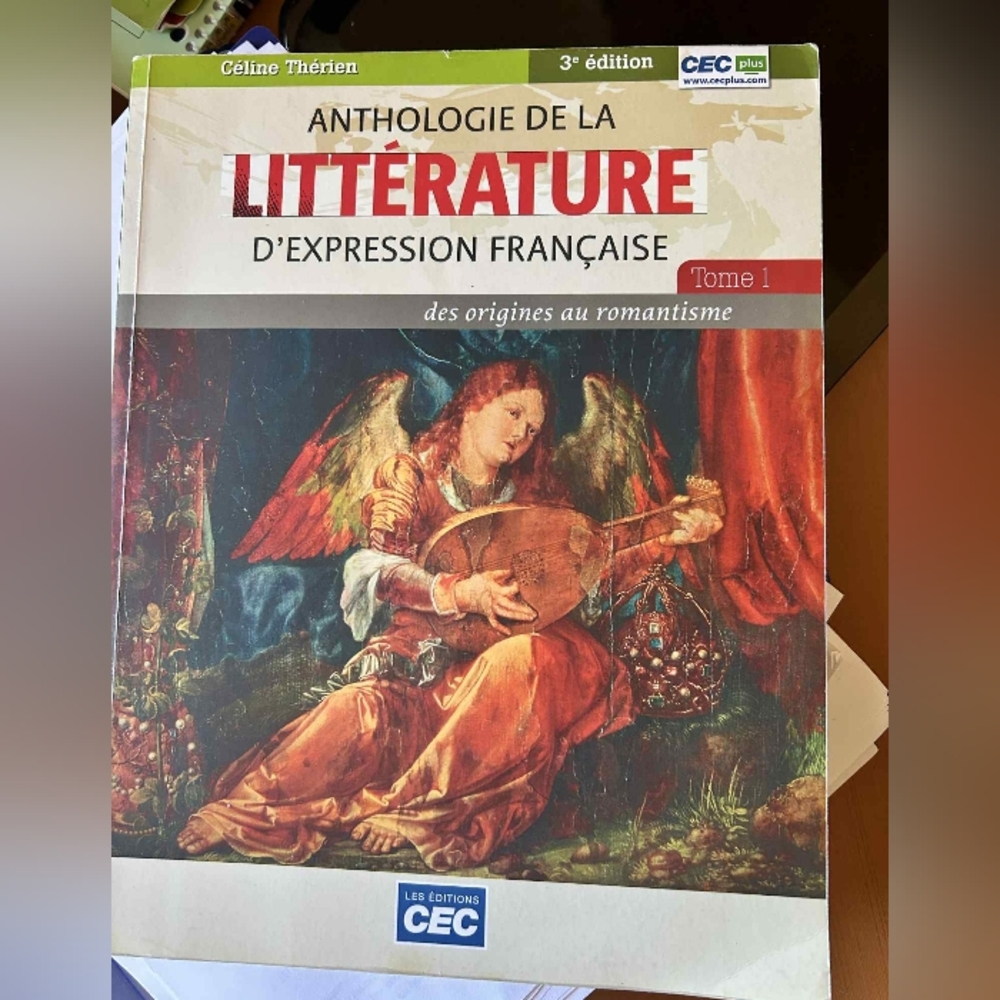 Céline ThérienAnthologie de la littérature d'expression française - Tome 1
